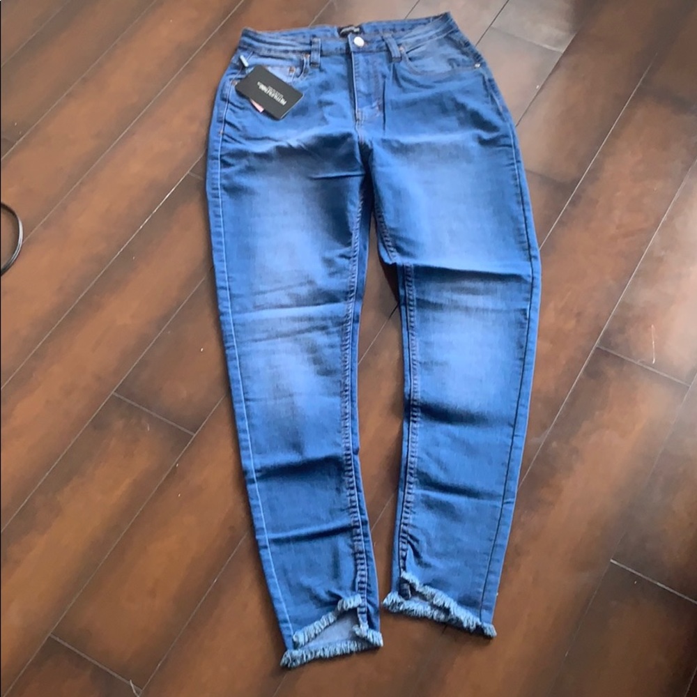 Shape Mid Wash High Waist Skinny Jeans